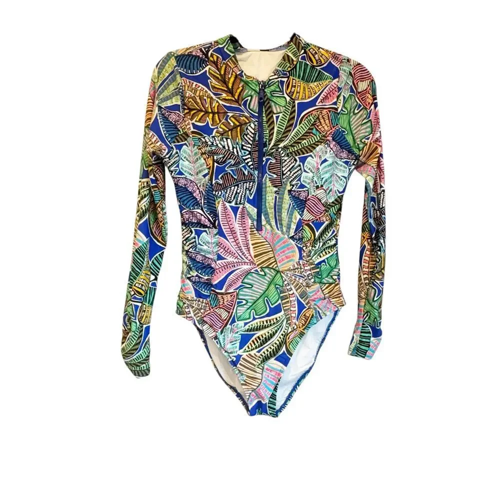 La Blanca Women's Paddlesuit One Piece Swimsuit Large Neon Nights Size Large NWT
